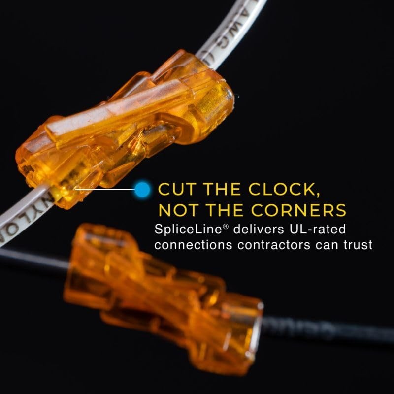 LumenEco SpliceLine Inline Push-In Wire Connectors for Electrical Cables 32A