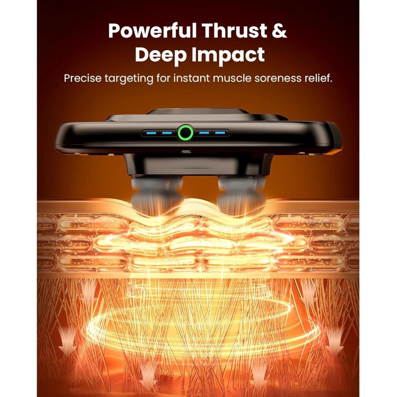 Bob and Brad 4-Head Back Massager for Lower Back Pain