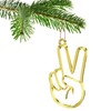 Peace Fingers Christmas Tree Bauble Decoration Ornament For Christmas Xmas