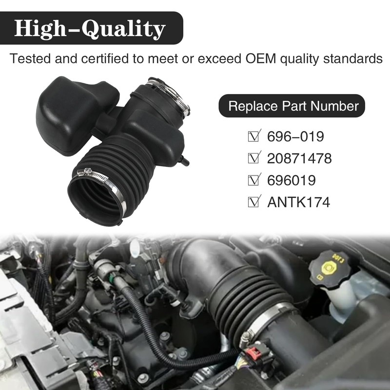 Engine Air Intake Hose 696-019 Fit for 2012-2017 Chevy Traverse