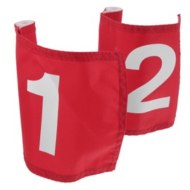 BESPORTBLE 2pcs Golf Set Flags Golfs Practice Flagstick Portable Flagpole Made of Sturdy Polyester for Use