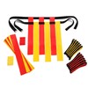 Flag Football Set Kids – Premium 14 Player, 62 Piece Kids Belts and Flags Kit Includes 3 Flags Per Belt Plus a Bonus 6 Replacement Flags