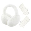 Winter Ear Muffs and Gloves Set for Women Girls Faux