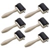 HRJZF 6 Pack Rubber Brayer Roller for Printmaking,Anti Skid Tape