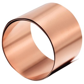 TA-VIGOR 1Pcs Copper Sheet Roll, 1000mm x 50mm x 0.1mm Pure Copper Strip Metal Foil Sheet Plate for Crafts Electrical DIY Projects
