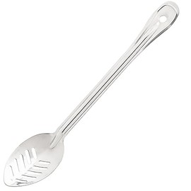 15" Stainless Slotted Spoon, Each
