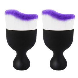 Car Interior Cleaning Brush Car Duster Interior with Ultra Soft Bristles Auto Detailing Brushes Dusting Car Accessories for Dashboard, AC Vents, Leather, Scratch-Free (2Pack_Purple)