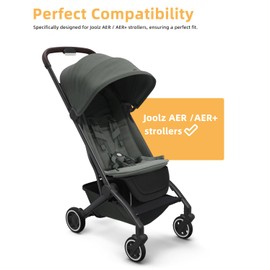 Tiga Leg Rest for Joolz AER+/AER - Adjustable Footrest Extender for Stroller Comfort, Extra Leg Support, Folds with Stroller for Compact Travel - Black