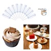 moveland 4ml Plastic Cupcake Pipettes Squeeze Syringes, 50 Pcs Disposable