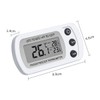 Alnicov Waterproof Refrigerator Fridge Thermometer Digital Freezer Room Thermometer Large