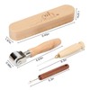 FMTYAOIU 4 Pcs Wooden Sewing Quilting Tools Include Tailor Clapper,Seam