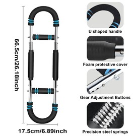 Twister ArmTrainer Exerciser,Adjustable 66-110lb Arm Chest Exerciser Expander,Arm Trainer for Men,Forearm trengthener,Triceps Enhanced,Shoulder Muscle Training,Detachable Portable Fitness Equipment