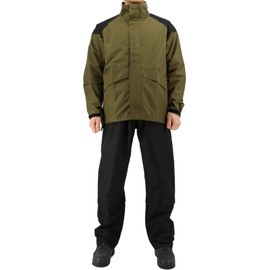 Koshin Rubber B-1300 ODR Moisture Permeable Light Rain Suit, Khaki, 3 l