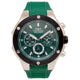 Technos T6C22BM Men's Chronograph Watch, Green, green