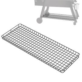 Pellet Grill Storage Shelf for Traeger Pro Series 34 Accessories, Grill Bottom Shelf for Traeger Accessories Pro 34 and Other Wood Pellet Grill, Black Powder Coated Steel Wood Pellet Storage Shelf