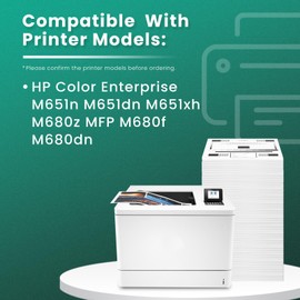 GREENBOX Remanufactured 654A High Yield Toner Cartridges Replacement for HP 654A 654X CF330A for Color Enterprise M680z M651n M651dn M651xh MFP M680f M680dn Printer (11,500 Pages, 1 Black)