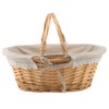 MUKCHAP 2 PCS 32 x 23 x 12cm Oval Wicker