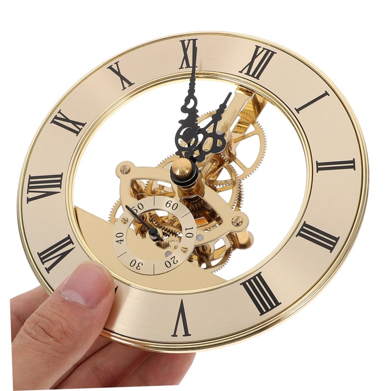 COHEALI Clock Mechanism Repair Part Metal Crystal Clock Insert with