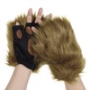 Cat Paw Gloves Fluffy Cute Realistic Plush Half-Finger Cosplay Party
