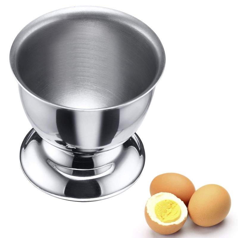 Westmark 4 Eierbecher, mit Fuß, stapelbar, ø 5 cm, Rostfreier
