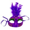 BF Souvenirs Venezia LED Masquerade with Feathers, Venetian Mask with