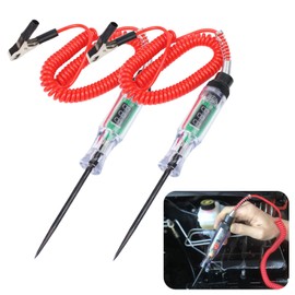 BaraRose Car Circuit Voltage Tester Tester Car Digital Test Tester with Pen Cord Detection Range Full Coverage DC3-120V DC Voltage Auto Tester Route Detection Polarity Detection Performance Testing