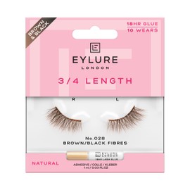 Eylure 3/4 Length No. 028 False Lashes (Brown/Black)