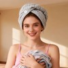 Vie Triomphe Hair Towel Wrap Set of 3, Quick Dry,