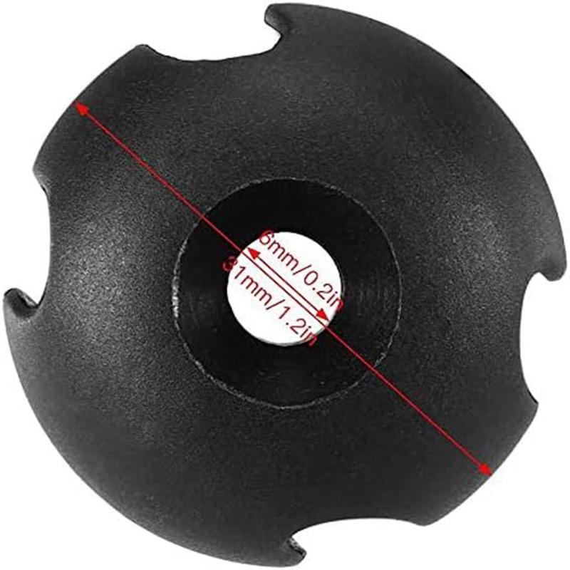 Songholee 10-Piece Round Rope Buckle Deck Line Guide Slot Accessories