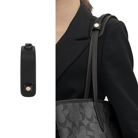 Jiesinlov Microfiber Leather Shoulder Strap Pads Replacement Cushion Strap Covers for Tote Bags Detachable (Black)