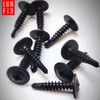 100er Packung schwarze Bohrschrauben 4,2x19 mm aus Stahl fosfatiert mit