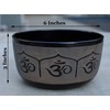 DharmaObjects® Yoga Meditation 6 Inches Ganesh/OM Peace Singing Bowl/Cushion/Rosewood Mallet