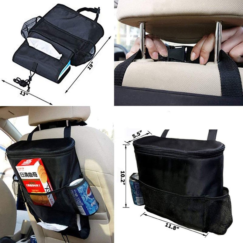 AUTOARK Standard Car Seat Back Organizer,Multi-Pocket Travel Storage Bag(Heat-Preservation),AK-002