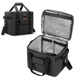 Trunab Moisture-proof Carrying Case Compatible with Jackery Explorer 1000/1000 v2/ ECOFLOW/BLUETTI, Insulated Portable Power Station Bag with Adjustable Room for Charging Cable and Accessories