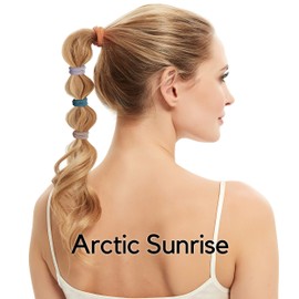 HBY - Corbatas para cabello grueso o rizado. Caballos sin costuras antideslizantes para coletas, para el pelo, 8 mm, 12 piezas, New15