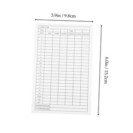 GANAZONO 15pcs Golf Scorecard Organizer Golf Scorecards for Accurate Score Tracking Compact Score Keeper for and Practice for All Skill Levels