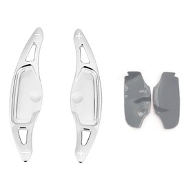 FUEISOF Auto Schaltwippen Shift Paddle Verlängerungs Abdeckung Für Kia Stinger 2017-2024 (Silber)