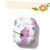 KONTONTY Portable TPU Earphone Case with Flower Pattern Dustproof and