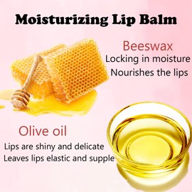 Tinted Lip Balm Lip Oil Lip Gloss Colour Changing Lip Balm, 2 Pcs Moisturising Lip Care With Natural Oils,Long lasting Moisturizing Non Stick Pink Lip Balm for Lip Repair