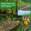 Floating Alligator Head Decoy for Pool Pond, Outdoor Fake Crocodile