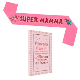 Original Mother's Day Gift Idea - Super Mother Headband with Elegant Box - Original Gift Ideas for Birthday Woman - Funny Gifts for Mum - The Best Mother in the World
