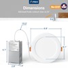 Amico 16 Pack 6 Inch 5CCT Ultra-Thin LED Recessed Ceiling