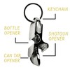 Metal Shotgun Bottle Opener - 4 in 1 Shotgun Tool,