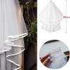 Tosenk Bride Veil, Bridal Headdress Veil with Comb, Short, Popular,