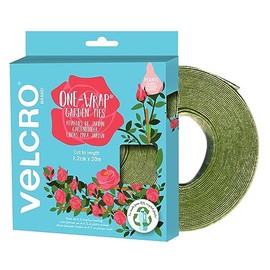 VELCRO Brand | ONE WRAP Garden Ties | Eco Made from Recycled Plastic | 1.2cm x 20m roll Cut to Length | Green