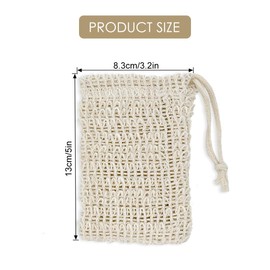 LICQIC Organic Soap Bag, Natural Soap, Foaming and Drying Soap, Exfoliation, Massage, Soap Bag, Soap Residue, Soap Bag