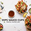 RUANI Pack of 12 - Premium Brushed Stainless Steel Condiment