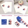 Opreng Heart Shaped American Flag Stickers, 500 PCS, 1.5 Inch