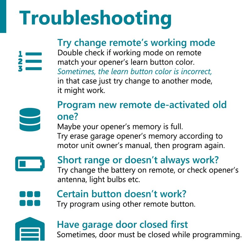 2 for Chamberlain Liftmaster Craftsman Garage Door Opener Remote 893LM
