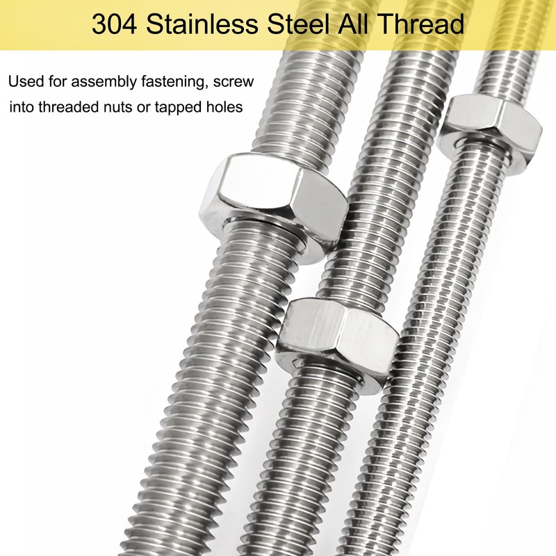 M5 Threaded Rod 100 mm 4 Pieces Threaded Rods Fully